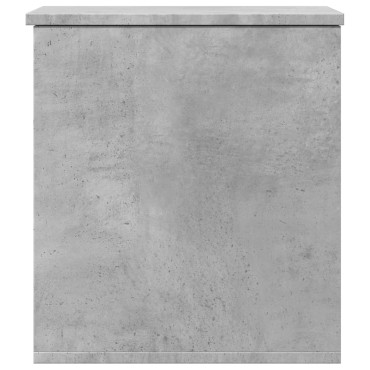 vidaXL Κουτί Αποθήκευσης Γκρι Σκυροδέματος 40x42x46cm Επεξεργ. Ξύλο 1 τεμ.