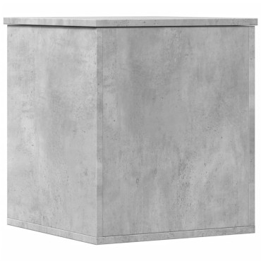 vidaXL Κουτί Αποθήκευσης Γκρι Σκυροδέματος 40x42x46cm Επεξεργ. Ξύλο 1 τεμ.