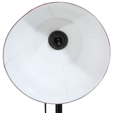 vidaXL Φωτιστικό Δαπέδου 25 W Αντικέ Κόκκινο 75x75x90-150 εκ. Ε27