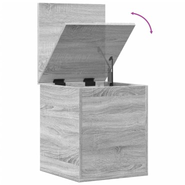 vidaXL Κουτί Αποθήκευσης Γκρι sonoma 40x42x46cm Επεξεργασμένο Ξύλο 1 τεμ.