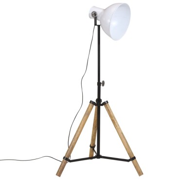 vidaXL Φωτιστικό Δαπέδου 25 W Λευκό 75x75x90-150 εκ. E27