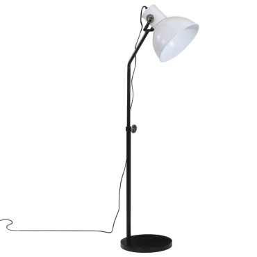 vidaXL Φωτιστικό Δαπέδου 25 W Λευκό 30x30x90-150 εκ. E27