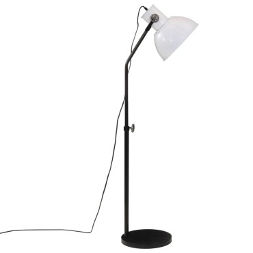 vidaXL Φωτιστικό Δαπέδου 25 W Λευκό 30x30x90-150 εκ. E27