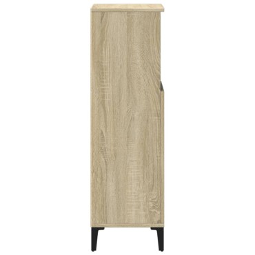 vidaXL Ντουλάπι Μπάνιου Sonoma Δρυς 30x30x100cm Επεξεργασμένο Ξύλο 1 τεμ.