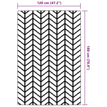 vidaXL Χαλί εξωτερικού χώρου ARAKIL γκρι 120x180 cm PP