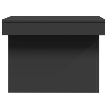 vidaXL Τραπεζάκι Σαλονιού Μαύρο 80x55x40cm Επεξεργασμένο Ξύλο 1 τεμ.