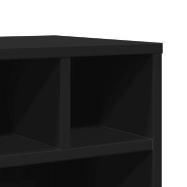 vidaXL Βάση Εκτυπωτή με Ρόδες Μαύρο 41x32x34,5 εκ.