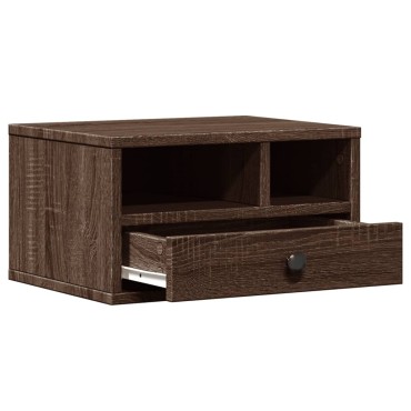 vidaXL Βάση Εκτυπωτή Καφέ Δρυς 40x32x22,5 εκ. από Επεξεργασμένο Ξύλο