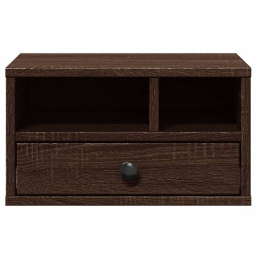 vidaXL Βάση Εκτυπωτή Καφέ Δρυς 40x32x22,5 εκ. από Επεξεργασμένο Ξύλο