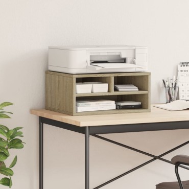 vidaXL Βάση Εκτυπωτή Sonoma Δρυς 49x40x22,5 εκ. από Επεξεργασμένο Ξύλο