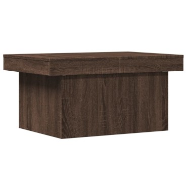 vidaXL Τραπεζάκι Σαλονιού Καφέ Δρυς 80x55x40cm από Επεξεργ. Ξύλο 1 τεμ.