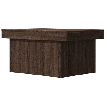 vidaXL Τραπεζάκι Σαλονιού Καφέ Δρυς 80x55x40cm από Επεξεργ. Ξύλο 1 τεμ.