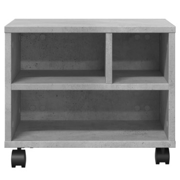 vidaXL Βάση Εκτυπωτή με Ρόδες Γκρι Σκυρ. 41x32x34,5 εκ.