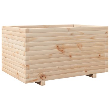 vidaXL Ζαρντινιέρα Κήπου 90x60x49,5 εκ από Μασίφ Ξύλο Πεύκου