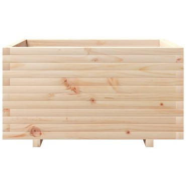 vidaXL Ζαρντινιέρα Κήπου 90x60x49,5 εκ από Μασίφ Ξύλο Πεύκου