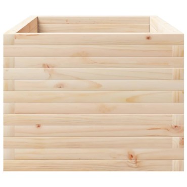 vidaXL Ζαρντινιέρα Κήπου 90x60x49,5 εκ από Μασίφ Ξύλο Πεύκου
