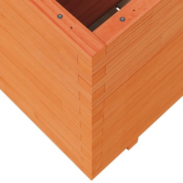 vidaXL Ζαρντινιέρα Καφέ Κεριού 110x40x72,5 εκ. από Μασίφ Ξύλο Πεύκου