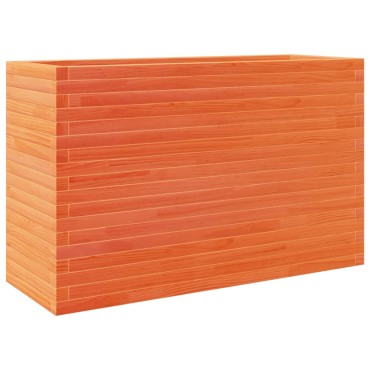 vidaXL Ζαρντινιέρα Καφέ Κεριού 110x40x68,5 εκ. από Μασίφ Ξύλο Πεύκου