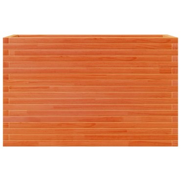 vidaXL Ζαρντινιέρα Καφέ Κεριού 110x40x68,5 εκ. από Μασίφ Ξύλο Πεύκου