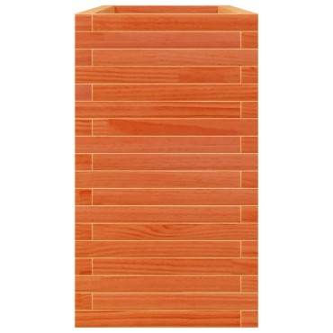vidaXL Ζαρντινιέρα Καφέ Κεριού 110x40x68,5 εκ. από Μασίφ Ξύλο Πεύκου