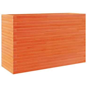 vidaXL Ζαρντινιέρα Καφέ Κεριού 110x40x68,5 εκ. από Μασίφ Ξύλο Πεύκου