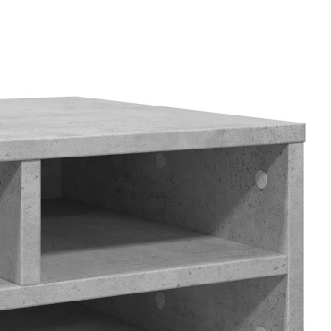 vidaXL Βάση Εκτυπωτή Γκρι Σκυρ. 49x40x22,5 εκ. από Επεξεργασμένο Ξύλο