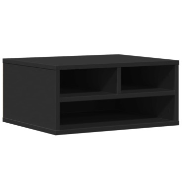vidaXL Βάση Εκτυπωτή Μαύρη 49x40x22,5 εκ. από Επεξεργασμένο Ξύλο