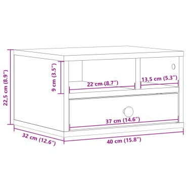 vidaXL Βάση Εκτυπωτή Καπνιστή Δρυς 40x32x22,5 εκ. Επεξεργασμένο Ξύλο
