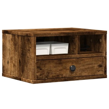 vidaXL Βάση Εκτυπωτή Καπνιστή Δρυς 40x32x22,5 εκ. Επεξεργασμένο Ξύλο