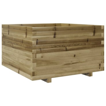 vidaXL Ζαρντινιέρα Κήπου 80x80x49,5 εκ. από Εμποτισμένο Ξύλο Πεύκου