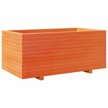 vidaXL Ζαρντινιέρα Καφέ Κεριού 110x60x49,5 εκ. από Μασίφ Ξύλο Πεύκου