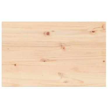 vidaXL Επιφάνεια Τραπεζιού Ορθογώνια 80x50x2,5cm Μασίφ Ξύλο Πεύκου 1 τεμ.