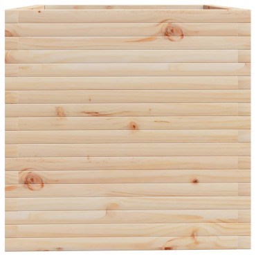 vidaXL Ζαρντινιέρα Κήπου 70x70x72,5 εκ από Μασίφ Ξύλο Πεύκου