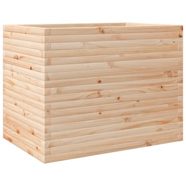 vidaXL Ζαρντινιέρα Κήπου 90x60x68,5 εκ από Μασίφ Ξύλο Πεύκου