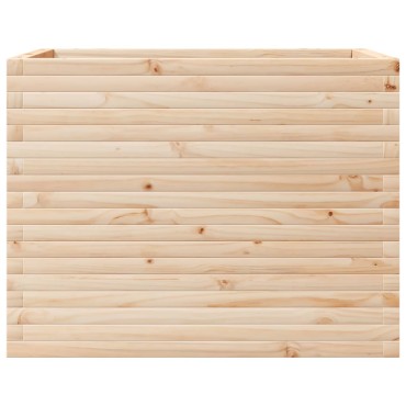 vidaXL Ζαρντινιέρα Κήπου 90x60x68,5 εκ από Μασίφ Ξύλο Πεύκου