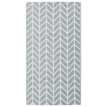 vidaXL Χαλί εξωτερικού χώρου ARAKIL γκρι 80x150 cm PP
