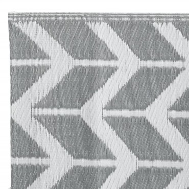vidaXL Χαλί εξωτερικού χώρου ARAKIL γκρι 80x150 cm PP