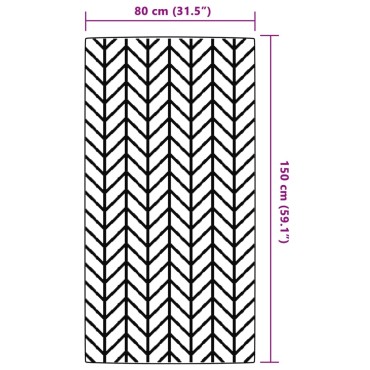 vidaXL Χαλί εξωτερικού χώρου ARAKIL γκρι 80x150 cm PP