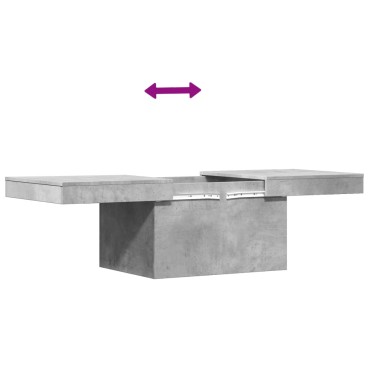 vidaXL Τραπεζάκι Σαλονιού Γκρι Σκυρ. 100x55x40cm Επεξεργασμένο Ξύλο 1 τεμ.