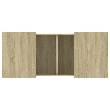 vidaXL Τραπεζάκι Σαλονιού Sonoma Δρυς 80x55x40cm Επεξεργασμένο Ξύλο 1 τεμ.