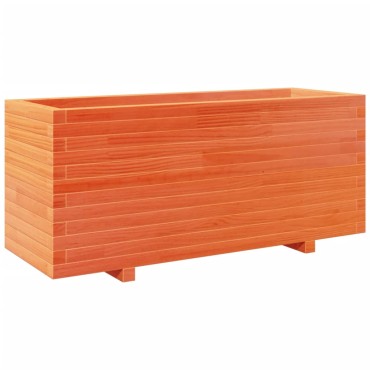 vidaXL Ζαρντινιέρα Καφέ Κεριού 110x40x49,5 εκ. από Μασίφ Ξύλο Πεύκου