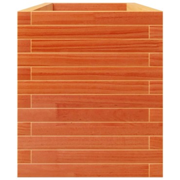 vidaXL Ζαρντινιέρα Καφέ Κεριού 110x40x49,5 εκ. από Μασίφ Ξύλο Πεύκου