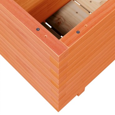vidaXL Ζαρντινιέρα Καφέ Κεριού 110x40x49,5 εκ. από Μασίφ Ξύλο Πεύκου