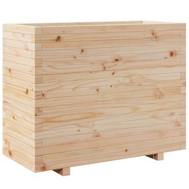 vidaXL Ζαρντινιέρα Κήπου 90x40x72,5 εκ από Μασίφ Ξύλο Πεύκου