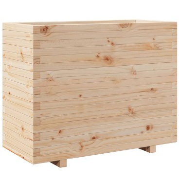 vidaXL Ζαρντινιέρα Κήπου 90x40x72,5 εκ από Μασίφ Ξύλο Πεύκου