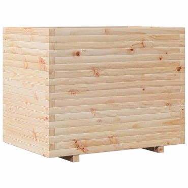 vidaXL Ζαρντινιέρα Κήπου 90x60x72,5 εκ από Μασίφ Ξύλο Πεύκου