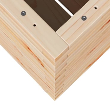 vidaXL Ζαρντινιέρα Κήπου 90x60x72,5 εκ από Μασίφ Ξύλο Πεύκου