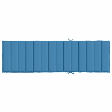 vidaXL Μαξιλάρι Ξαπλώστρας Μπλε 200x50x4cm Ύφασμα