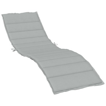 vidaXL Μαξιλάρι Ξαπλώστρας Ανοιχτό Γκρι 200x50x4cm Ύφασμα
