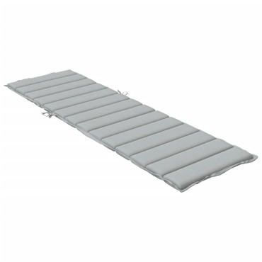 vidaXL Μαξιλάρι Ξαπλώστρας Ανοιχτό Γκρι 200x50x4cm Ύφασμα